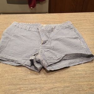 Blue and White Seersucker Gap shorts